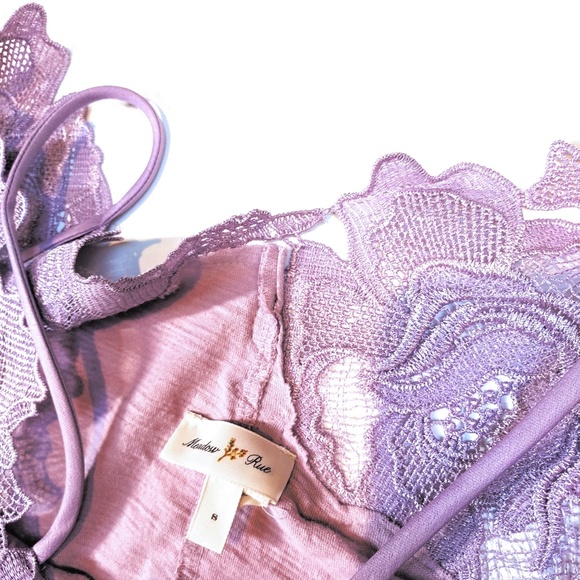 Meadow Rue off shoulder lace top S - Picture 4 of 5